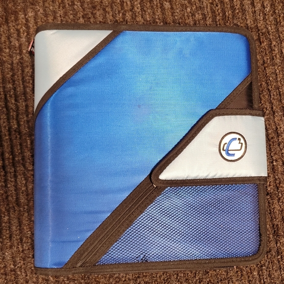 Blue n Black 3-Ring Binder Case It 5-File organizer - Picture 8 of 16